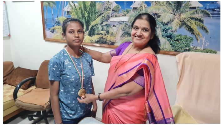 Student Won Gold Medal in Athletics